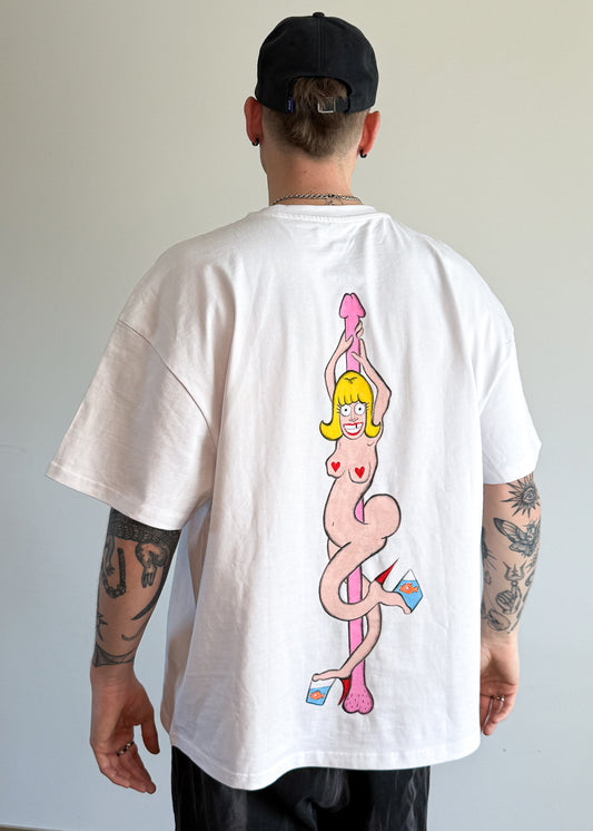 T-shirt Rybki Ręcznie Malowany Autorski Wzór