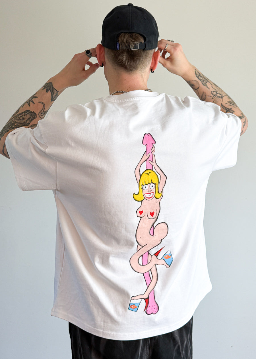T-shirt Rybki Ręcznie Malowany Autorski Wzór
